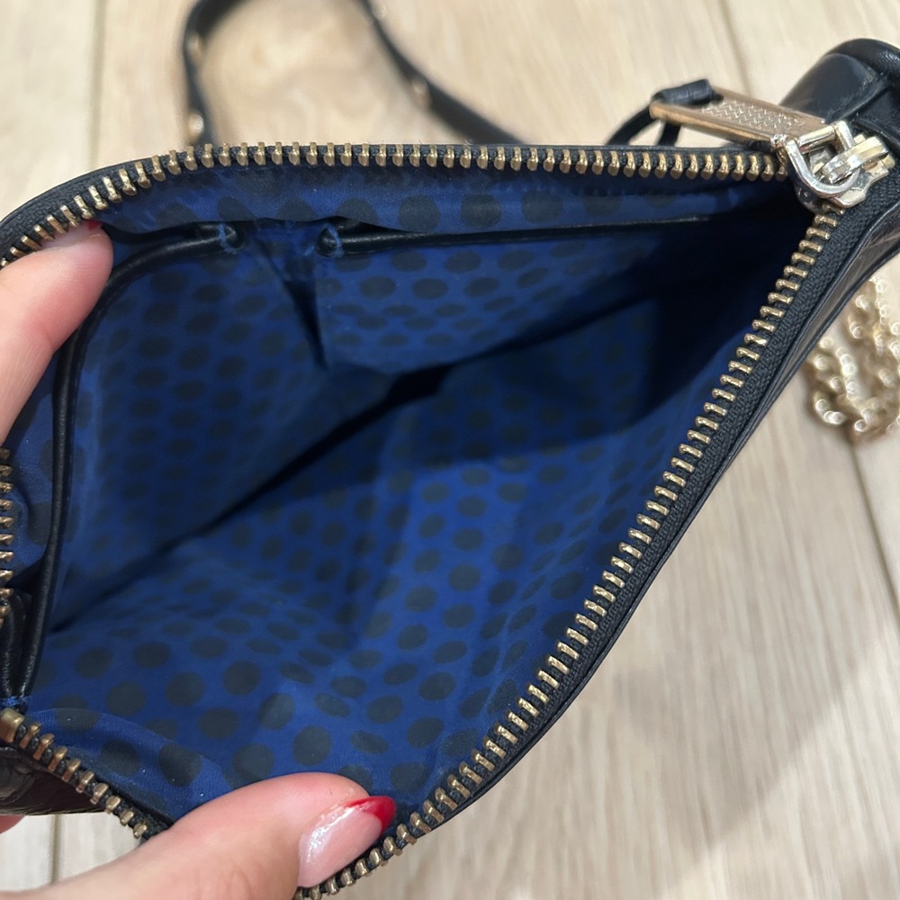 Rebecca Minkoff Black Mini Mac Crossbody Bag with Gold Chain - Picture 5 of 8